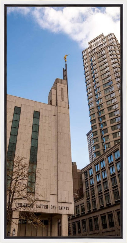 Manhattan Temple Rising Above Gallery Wrap