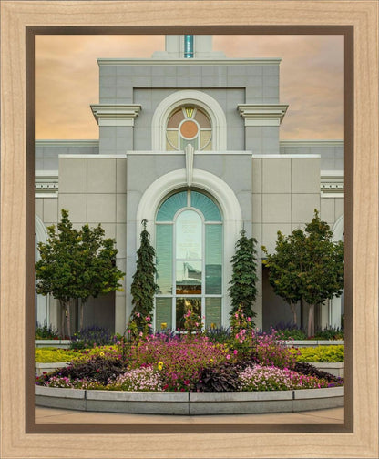 Mount Timpanogos Temple Heavenly Gardens Gallery Wrap