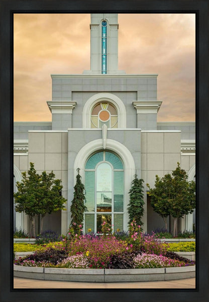 Mount Timpanogos Temple Heavenly Gardens Gallery Wrap