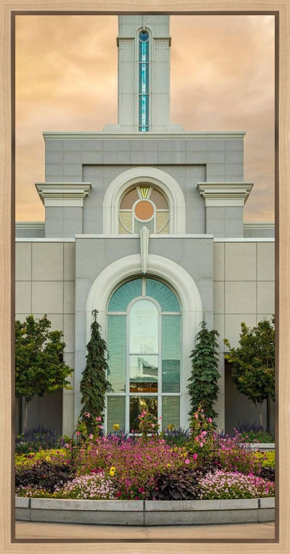 Mount Timpanogos Temple Heavenly Gardens Gallery Wrap