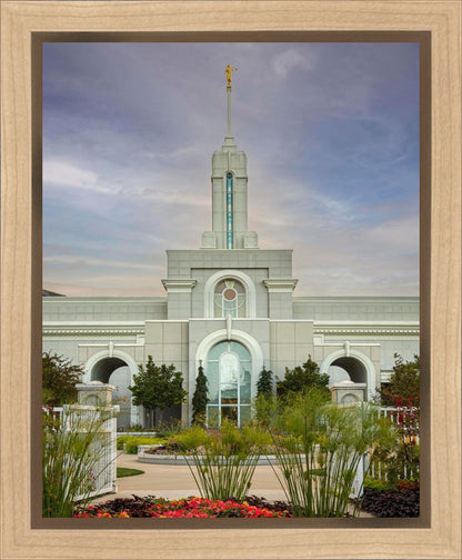 Mount Timpanogos Temple Morning Garden Gallery Wrap