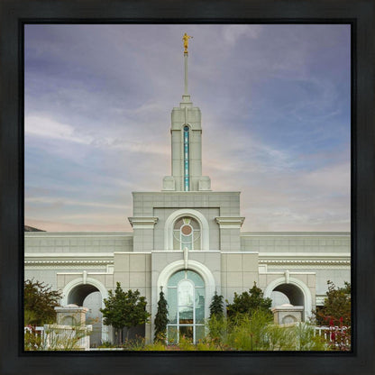 Mount Timpanogos Temple Morning Garden Gallery Wrap