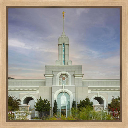 Mount Timpanogos Temple Morning Garden Gallery Wrap