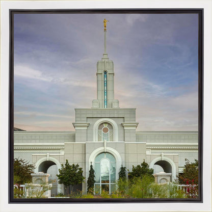 Mount Timpanogos Temple Morning Garden Gallery Wrap