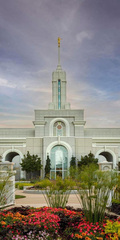 Mount Timpanogos Temple Morning Garden Gallery Wrap