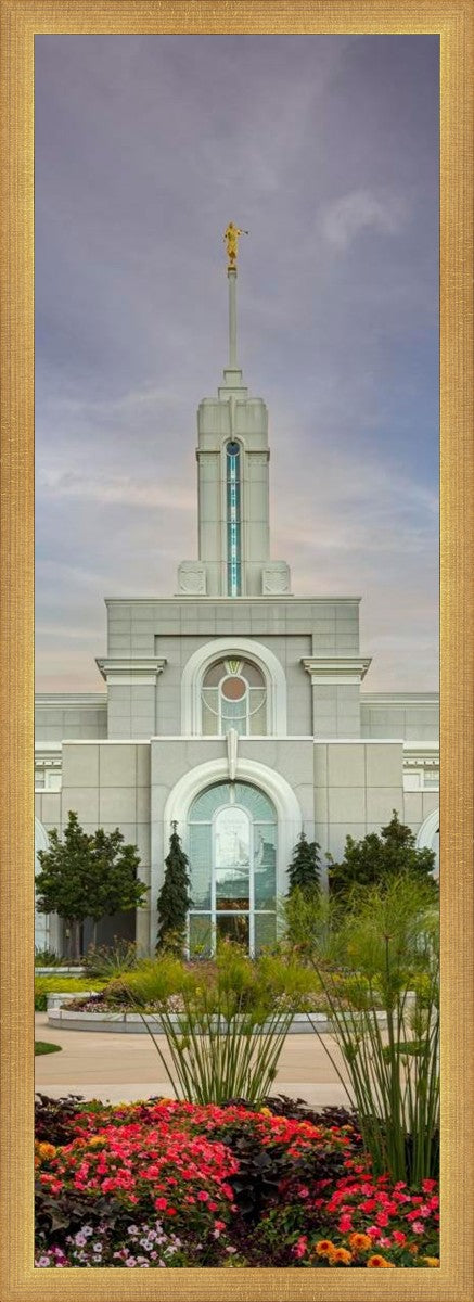 Mount Timpanogos Temple Morning Garden