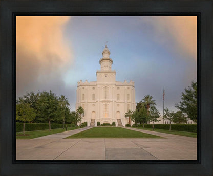 St George Temple Morning Light Gallery Wrap
