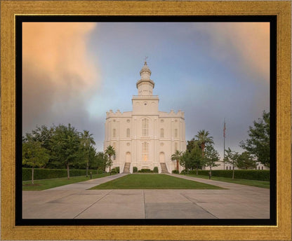 St George Temple Morning Light Gallery Wrap