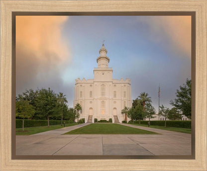 St George Temple Morning Light Gallery Wrap