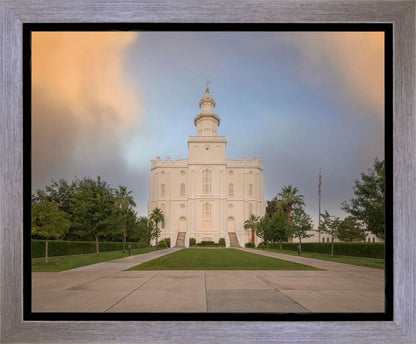 St George Temple Morning Light Gallery Wrap