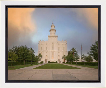St George Temple Morning Light Gallery Wrap