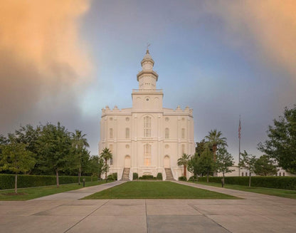 St George Temple Morning Light Gallery Wrap
