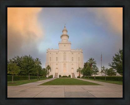 St George Temple Morning Light Gallery Wrap