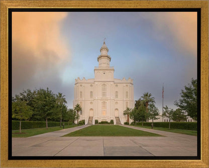 St George Temple Morning Light Gallery Wrap