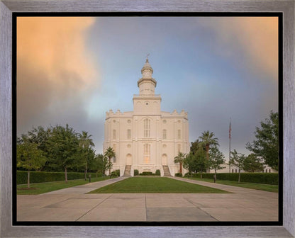 St George Temple Morning Light Gallery Wrap