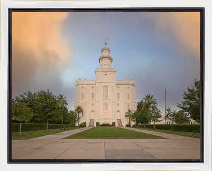 St George Temple Morning Light Gallery Wrap