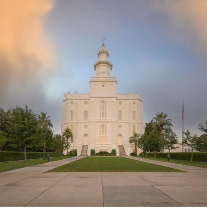 St George Temple Morning Light Gallery Wrap