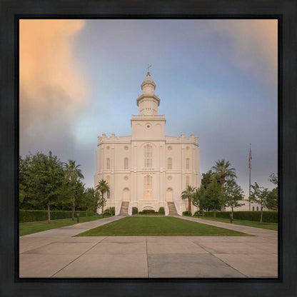 St George Temple Morning Light Gallery Wrap