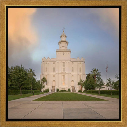 St George Temple Morning Light Gallery Wrap