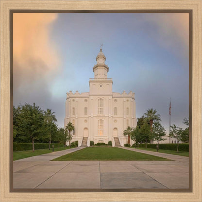 St George Temple Morning Light Gallery Wrap