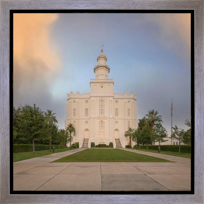 St George Temple Morning Light Gallery Wrap