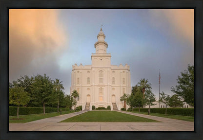 St George Temple Morning Light Gallery Wrap