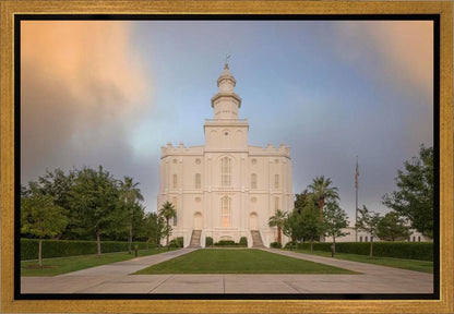 St George Temple Morning Light Gallery Wrap