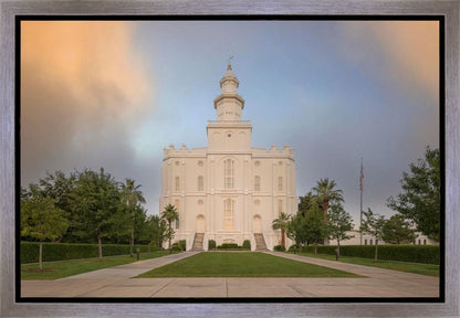 St George Temple Morning Light Gallery Wrap