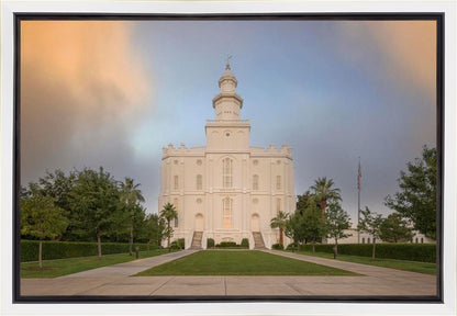 St George Temple Morning Light Gallery Wrap
