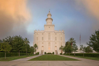 St George Temple Morning Light Gallery Wrap