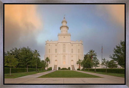 St George Temple Morning Light Gallery Wrap