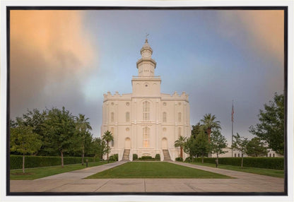 St George Temple Morning Light Gallery Wrap