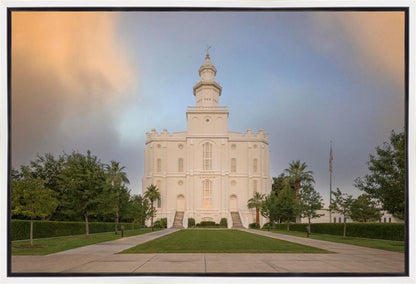 St George Temple Morning Light Gallery Wrap