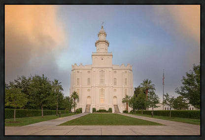St George Temple Morning Light Gallery Wrap