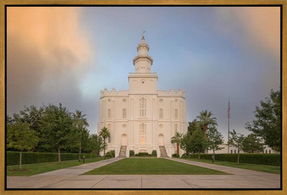 St George Temple Morning Light Gallery Wrap