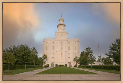 St George Temple Morning Light Gallery Wrap