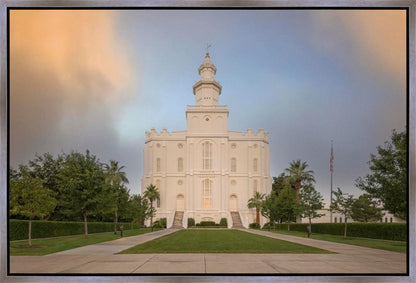 St George Temple Morning Light Gallery Wrap