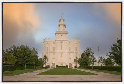 St George Temple Morning Light Gallery Wrap
