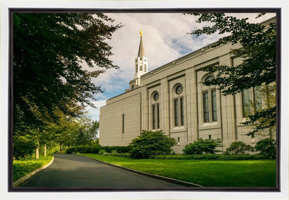 Boston Temple Trees Of Life Panoramic Gallery Wrap