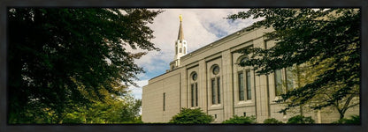 Boston Temple Trees Of Life Panoramic Gallery Wrap