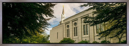 Boston Temple Trees Of Life Panoramic Gallery Wrap