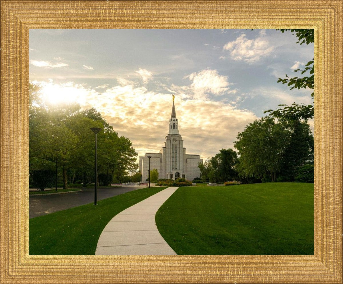 Boston Temple Summer Glow