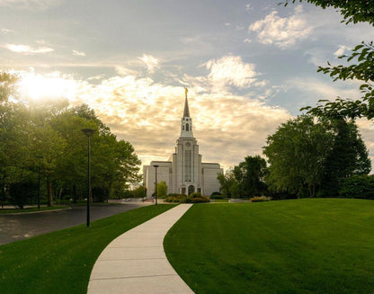 Boston Temple Summer Glow Gallery Wrap