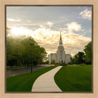 Boston Temple Summer Glow Gallery Wrap