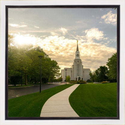 Boston Temple Summer Glow Gallery Wrap
