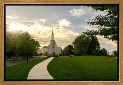 Boston Temple Summer Glow Gallery Wrap
