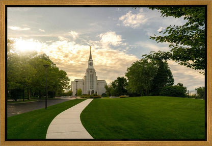 Boston Temple Summer Glow Gallery Wrap