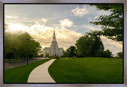 Boston Temple Summer Glow Gallery Wrap