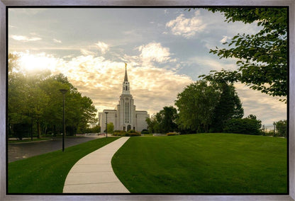Boston Temple Summer Glow Gallery Wrap