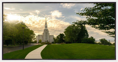 Boston Temple Summer Glow Gallery Wrap